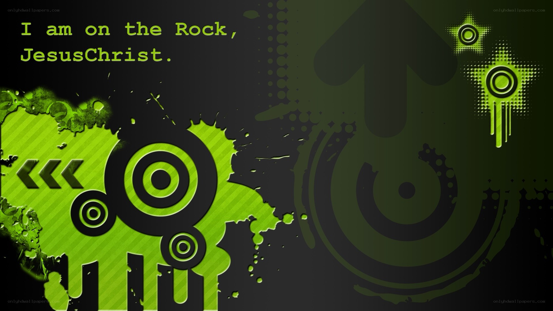 green abstract faith design