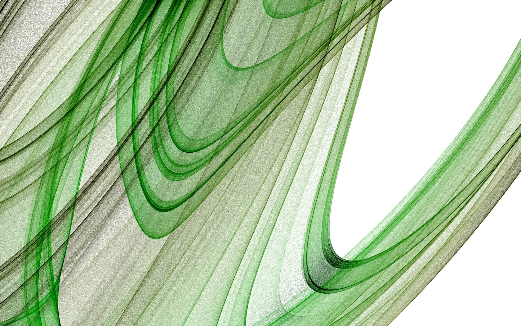 green abstract flowing lines