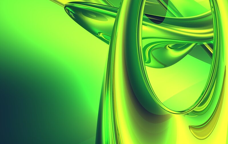 Green abstract fluid design