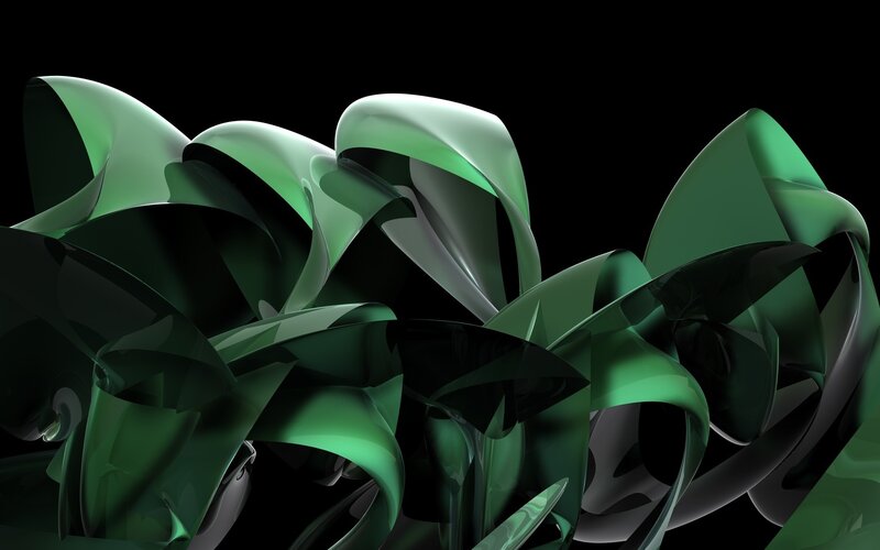 Green Abstract Forms