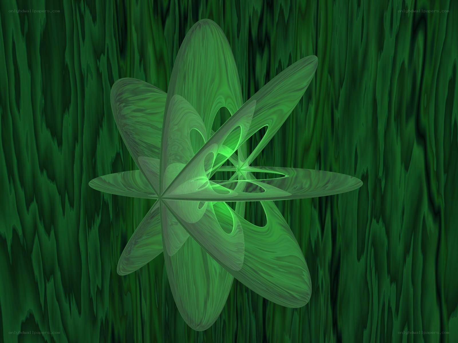 Green abstract fractal design