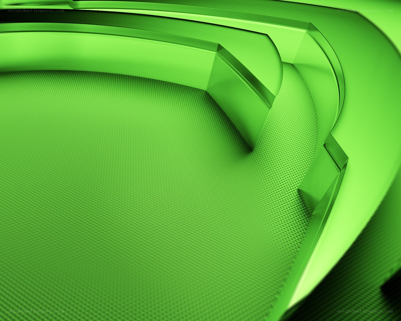 green abstract geometric design