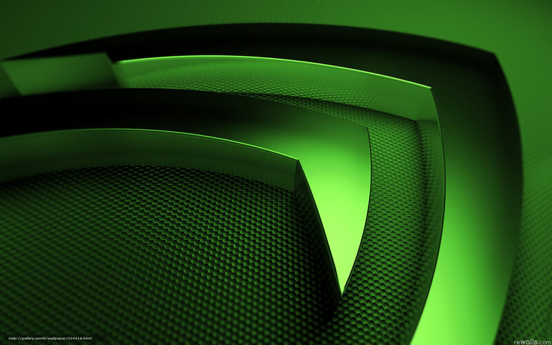 green abstract geometric design