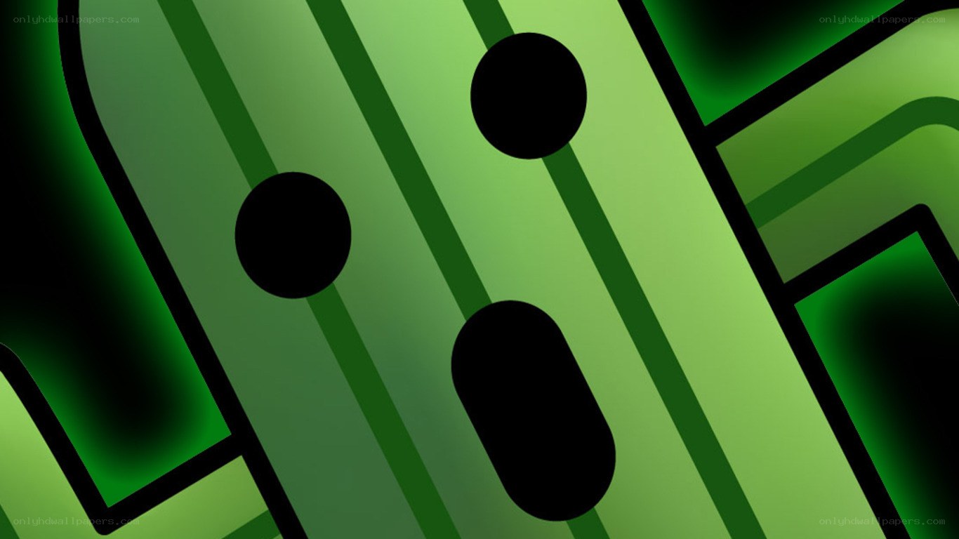 green abstract geometric pattern