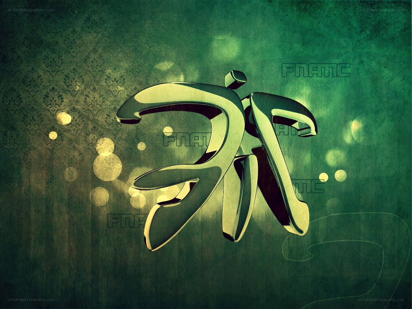 green abstract graffiti art