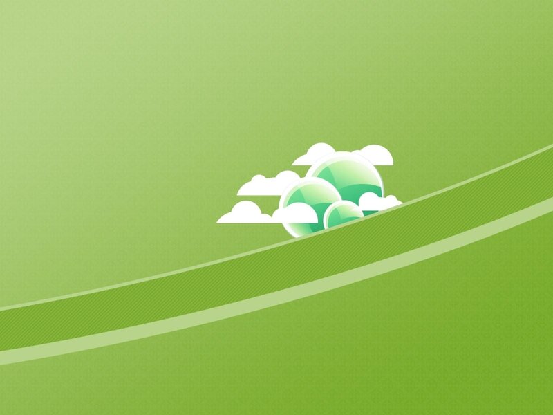 green abstract landscape