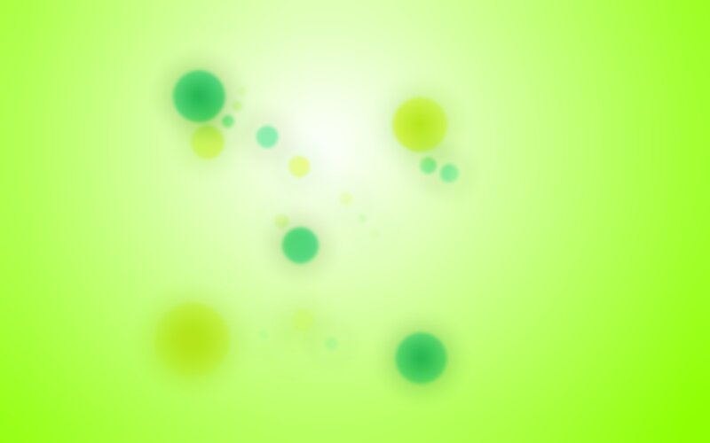 green abstract light circles