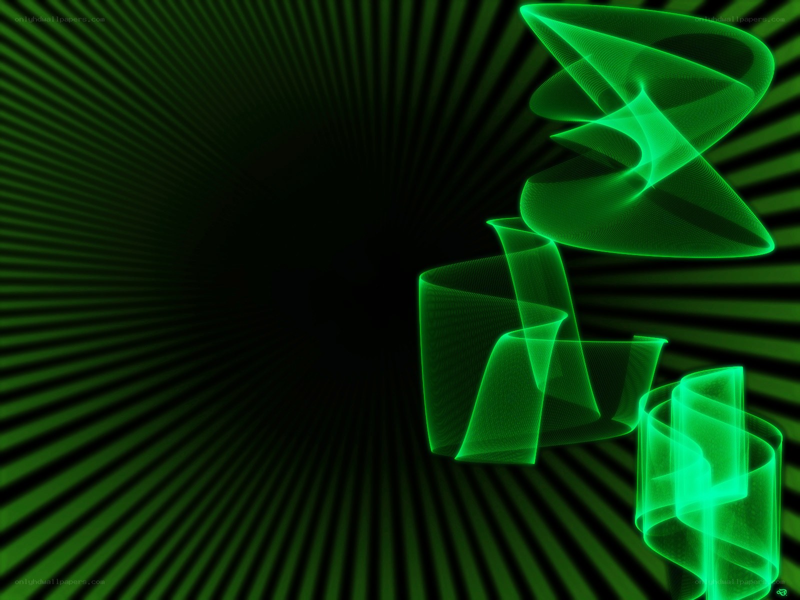 green abstract light design