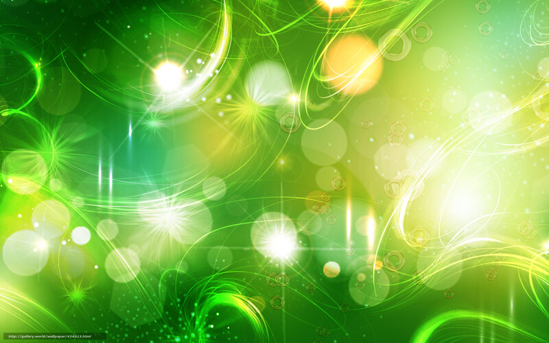 Green Abstract Light Design — Energetic