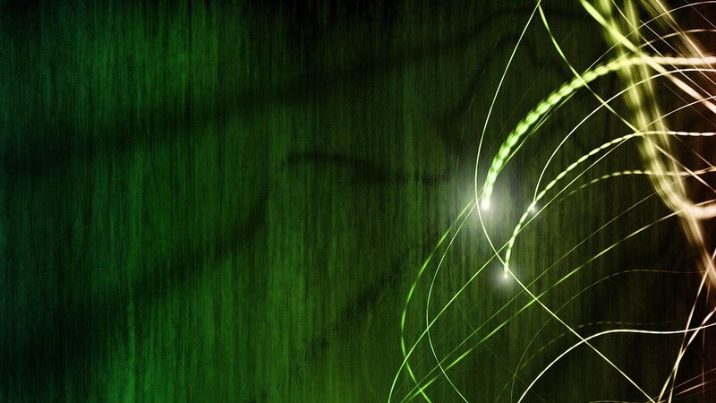 green abstract light lines