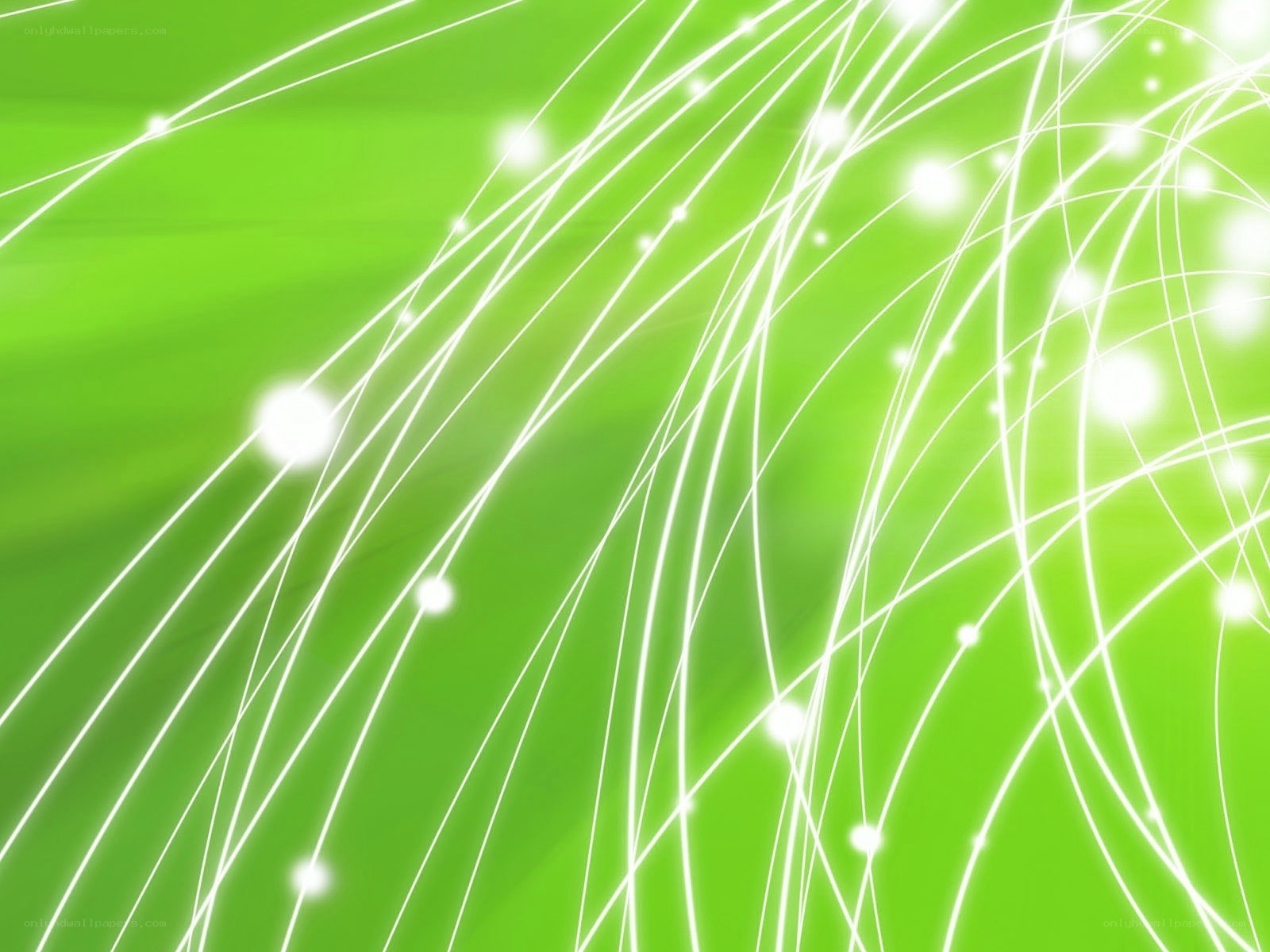 green abstract light lines