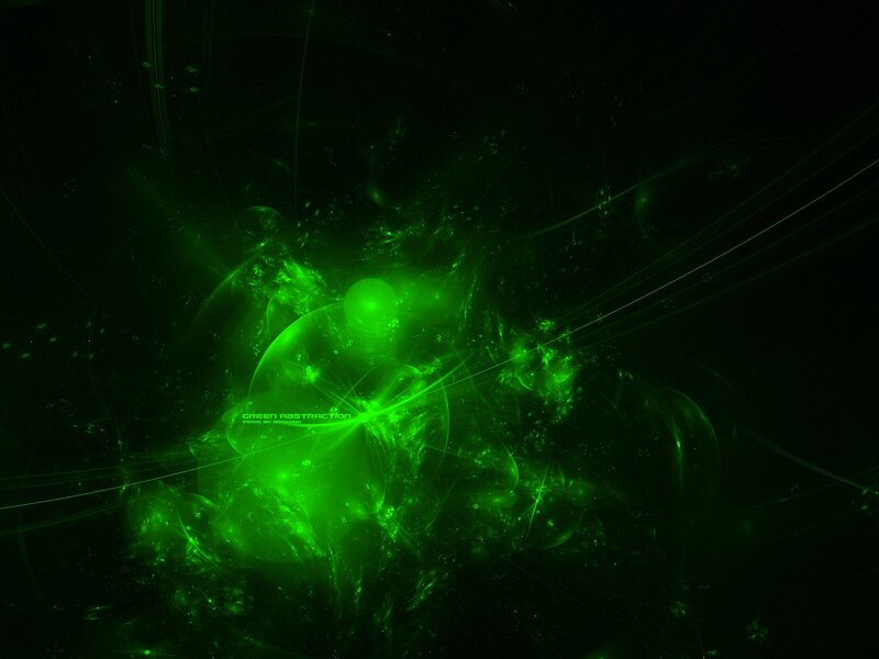 Green Abstract Light Pattern — Energetic