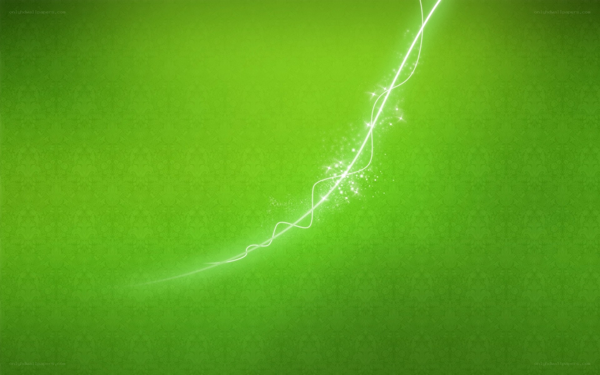 green abstract light wave