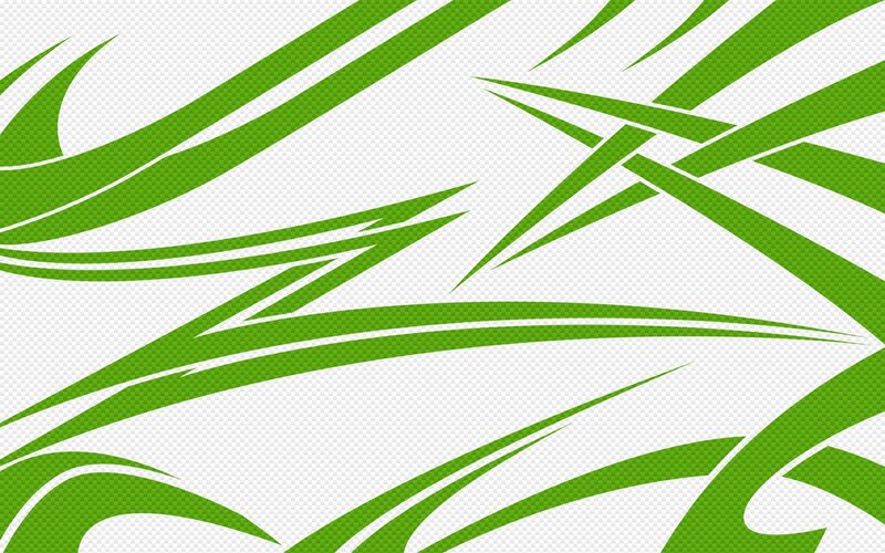 green abstract line pattern