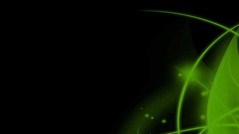 green abstract lines on black