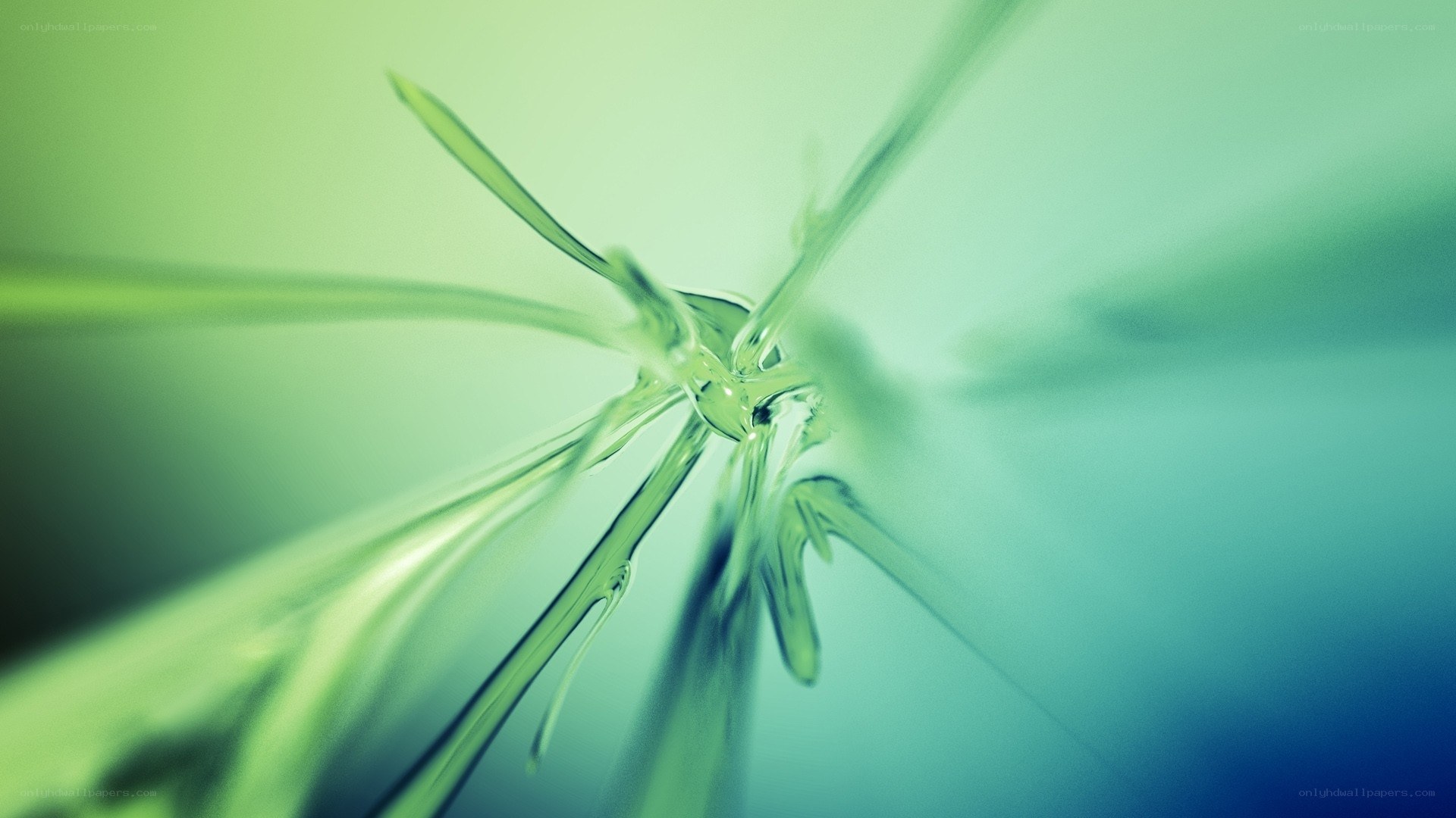 green abstract liquid design