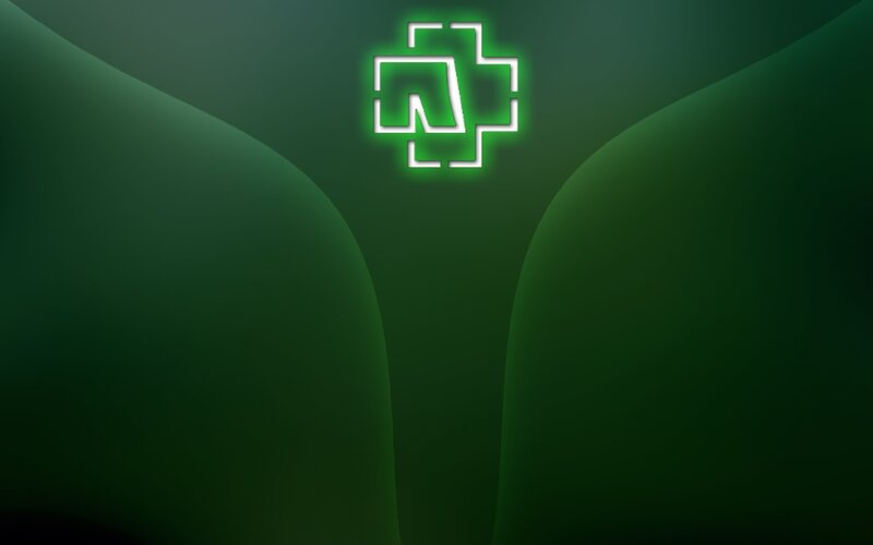 green abstract logo background