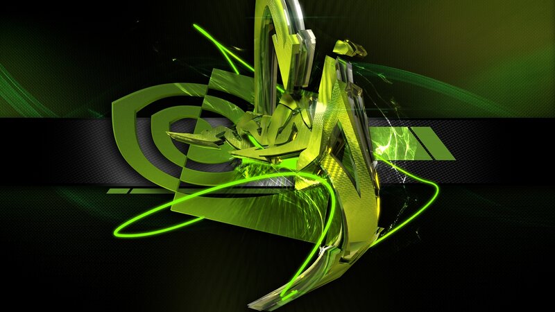 Green Abstract Logo — Dynamic, Digital Art