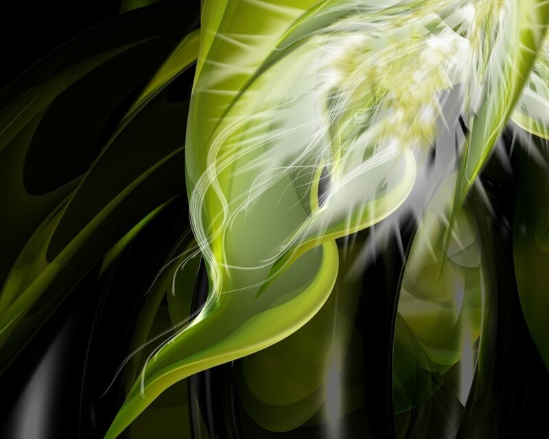 Green abstract motion design