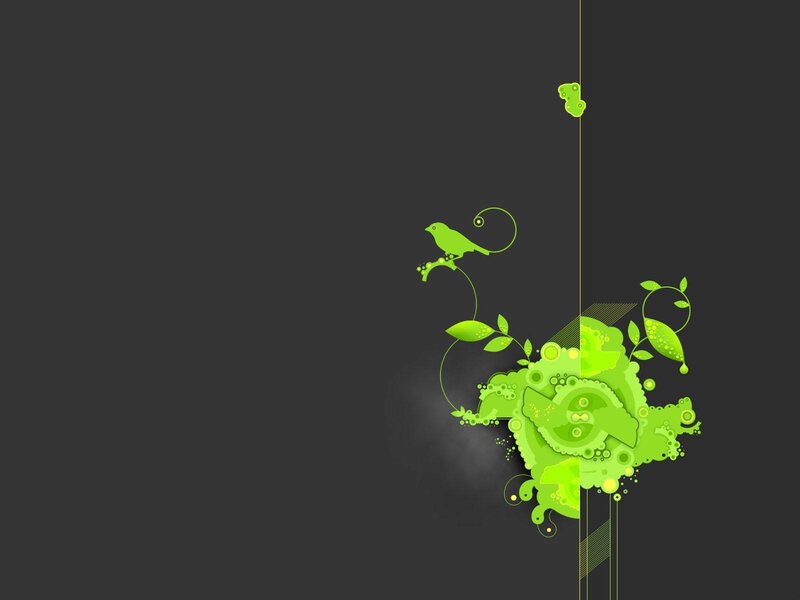 green abstract nature design