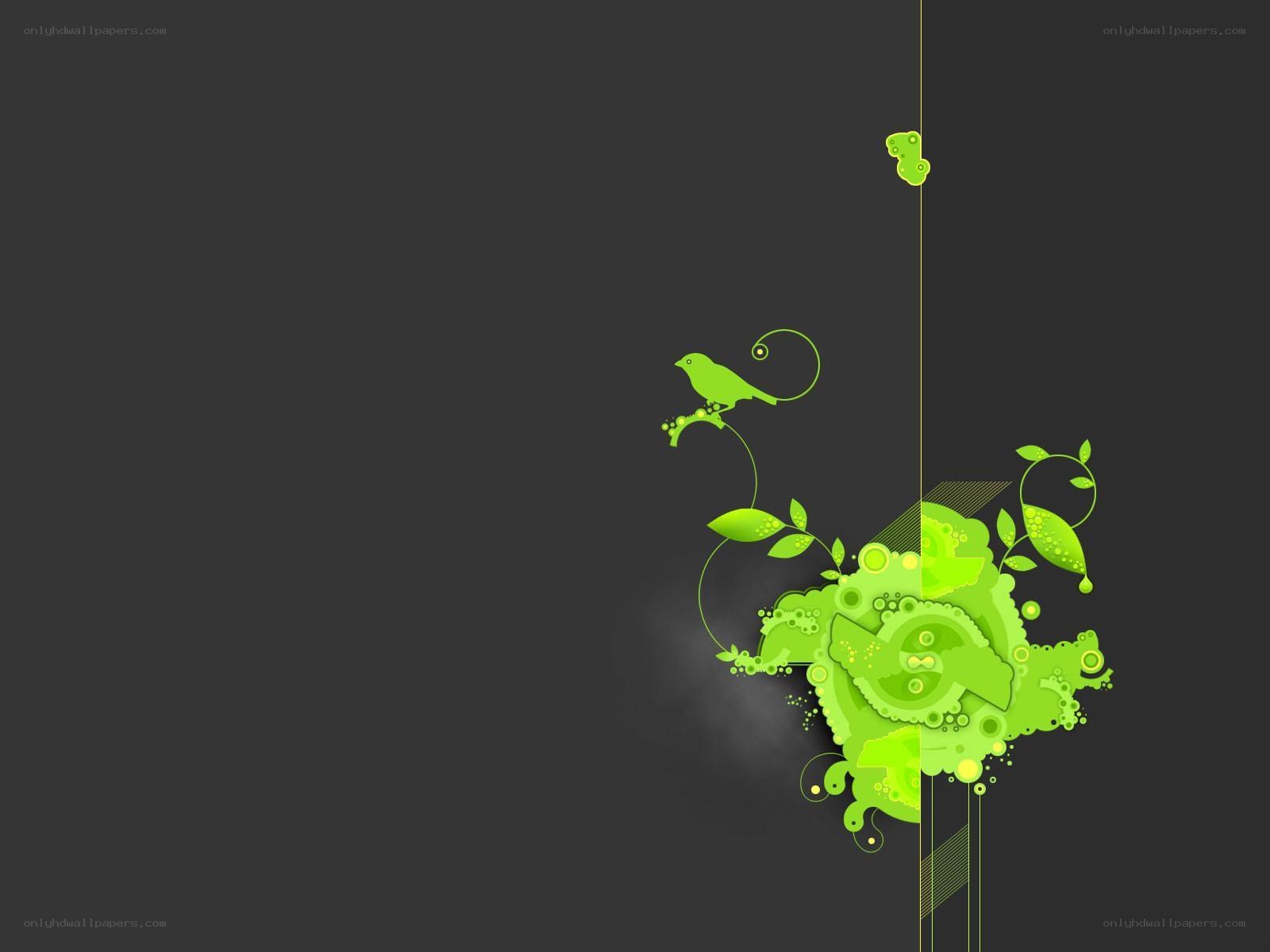 green abstract nature design