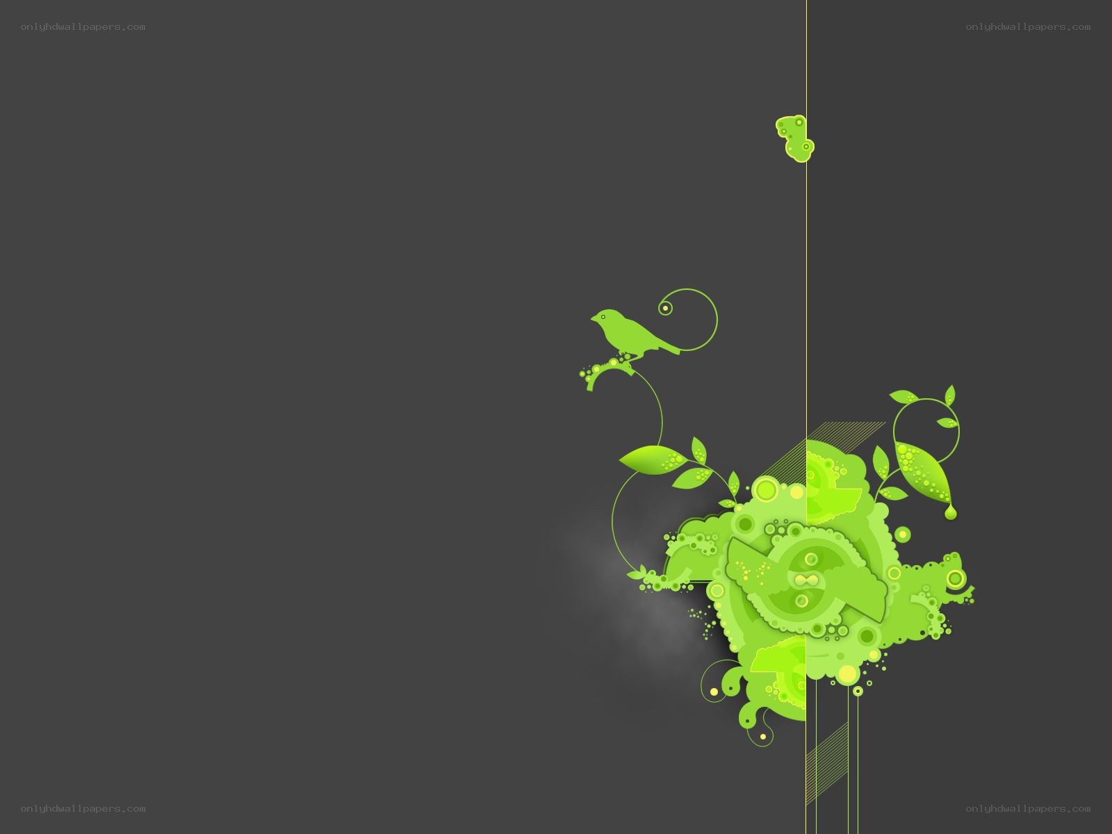 green abstract nature design