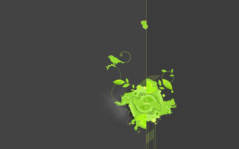green abstract nature design
