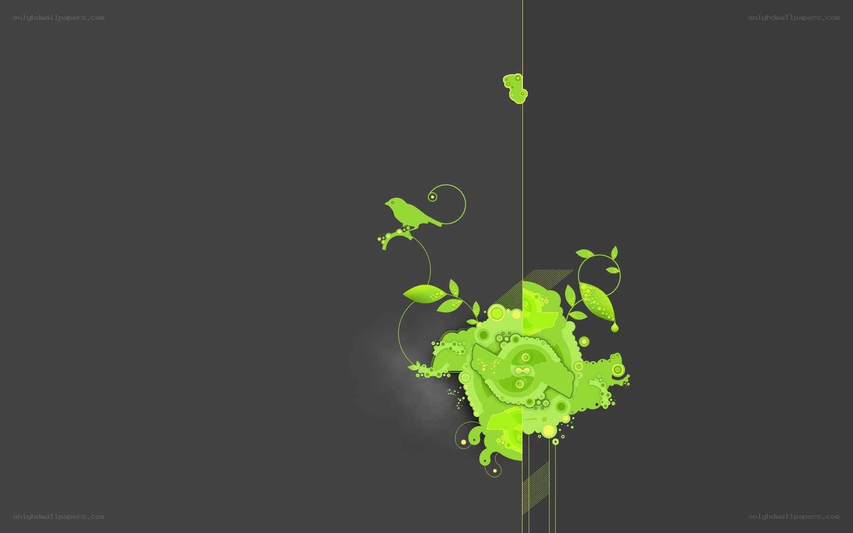 green abstract nature design