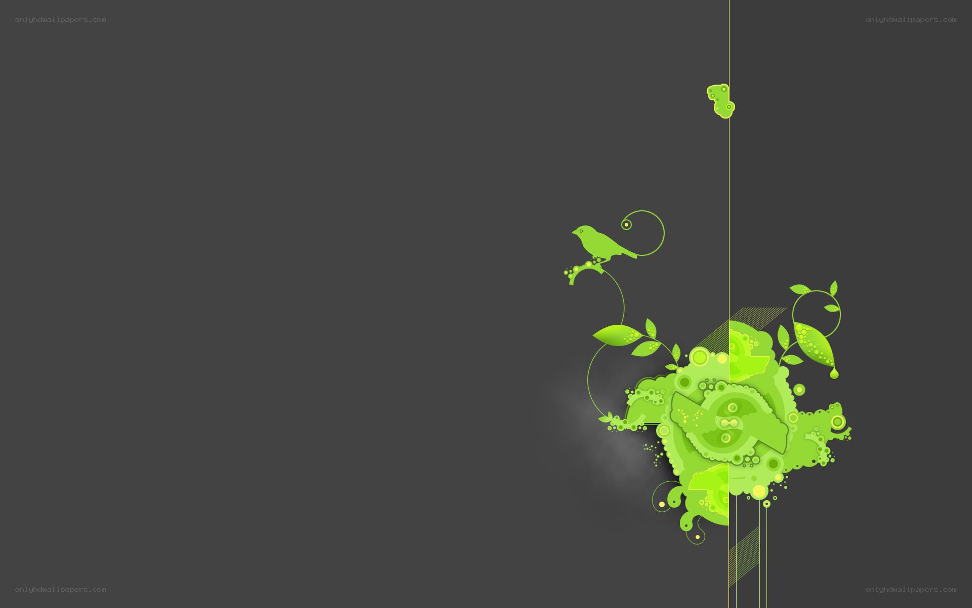 green abstract nature design