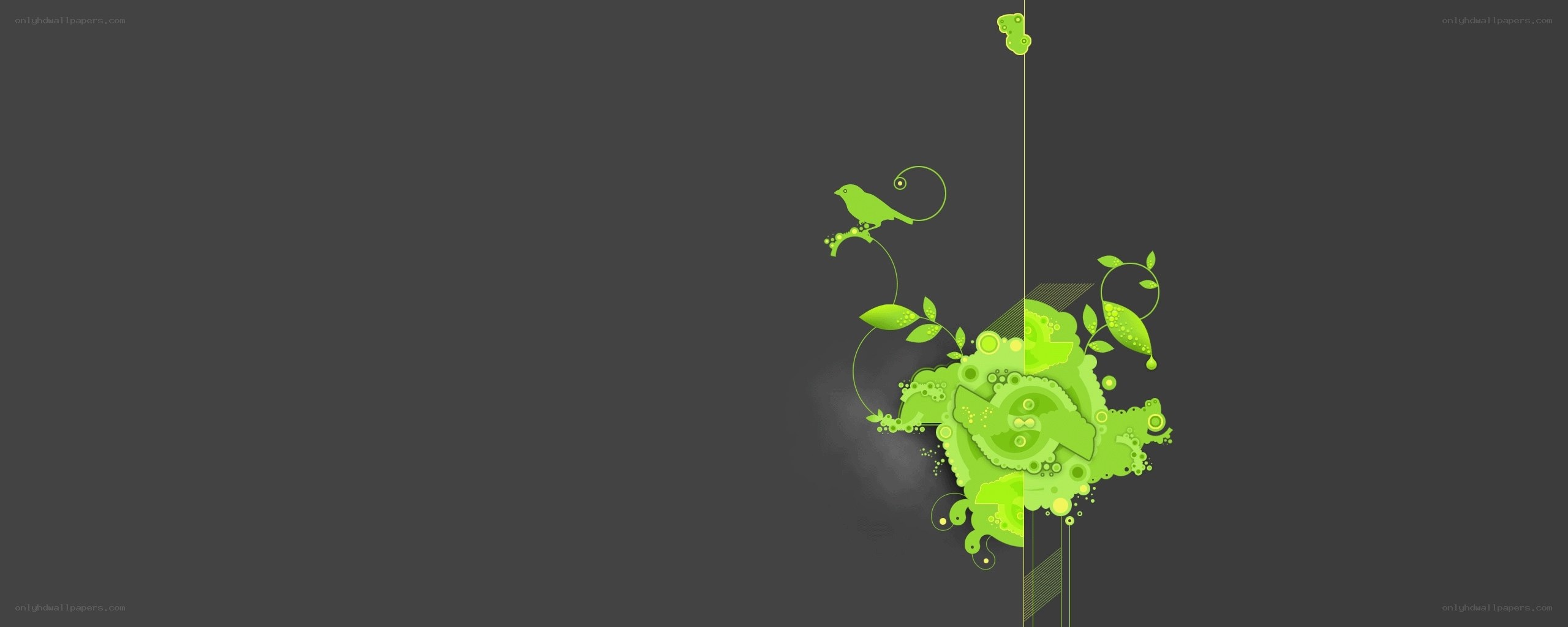 green abstract nature design