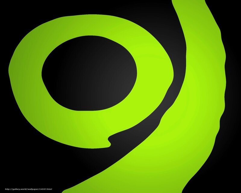 green abstract number nine