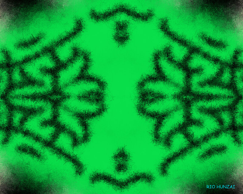 green abstract pattern