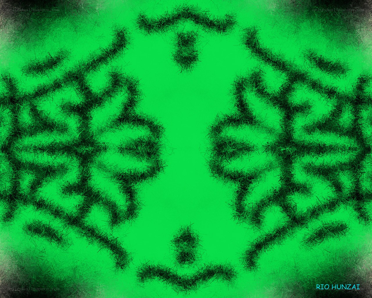 green abstract pattern