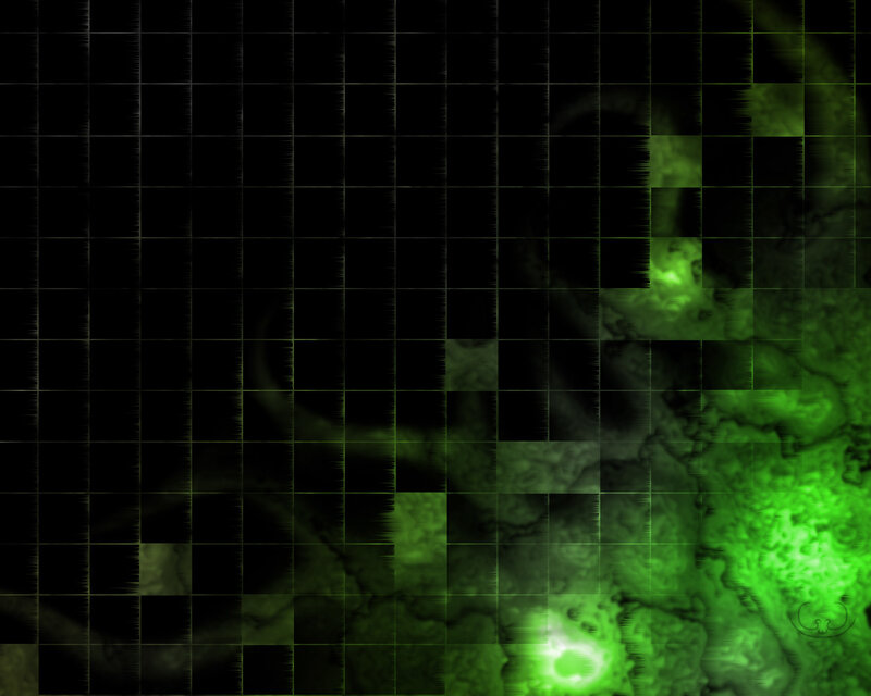 Green Abstract Pattern — Black