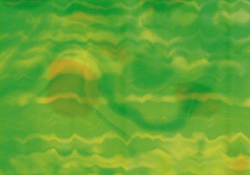 Green Abstract Pattern — Blurry, Yellow