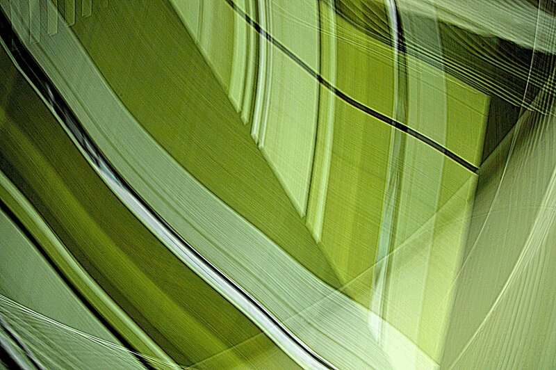 Green Abstract Pattern — Calm, Lines
