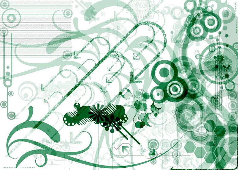 green abstract pattern design