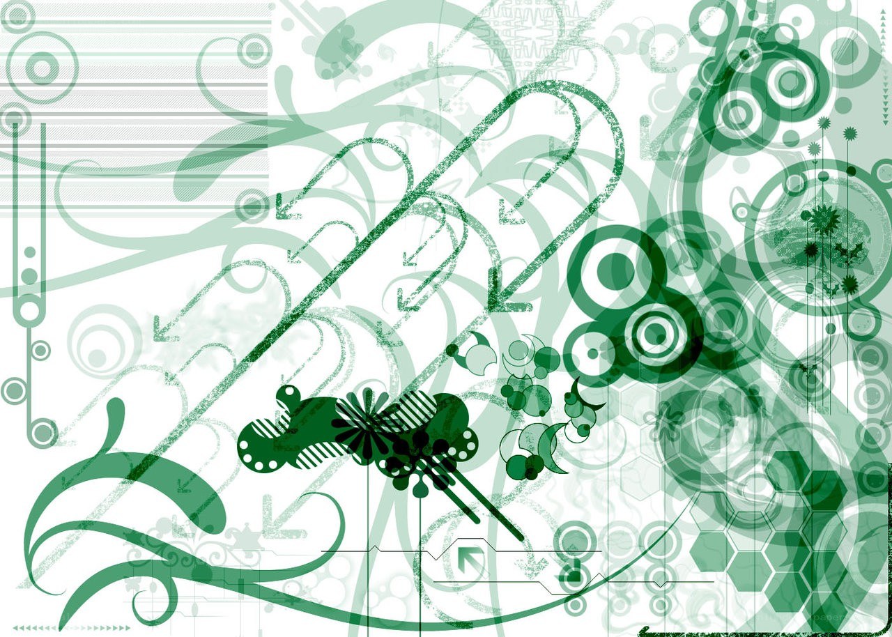 green abstract pattern design