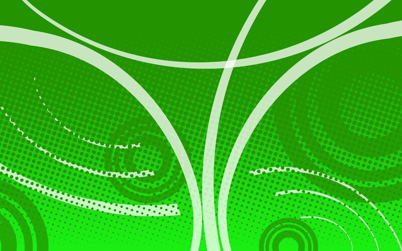 Green Abstract Pattern — Dynamic, Curves