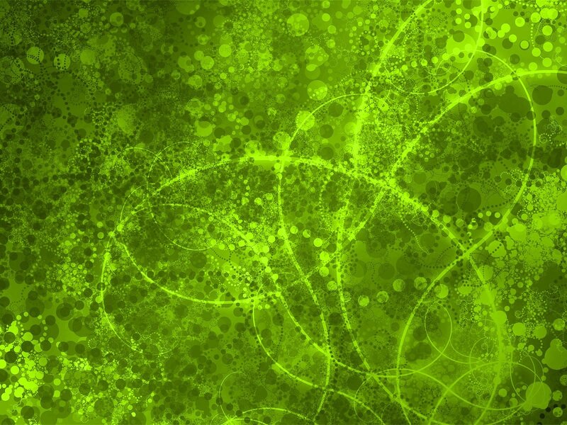 Green Abstract Pattern — Energetic, Circles