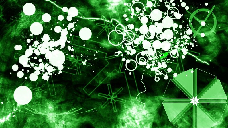 Green Abstract Pattern — Energetic, Digital Art