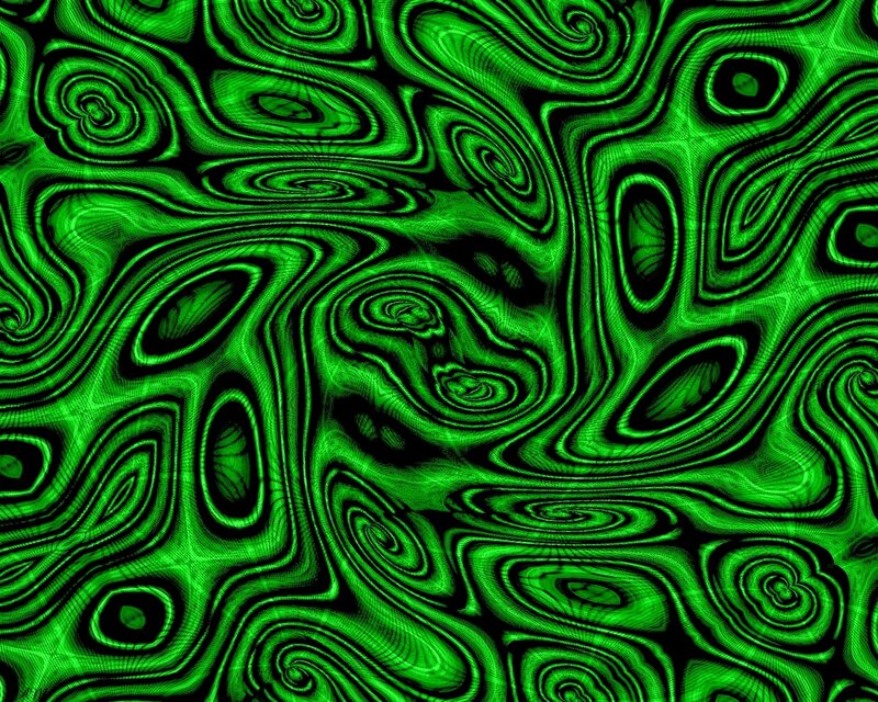 Green Abstract Pattern — Hypnotic, Swirls