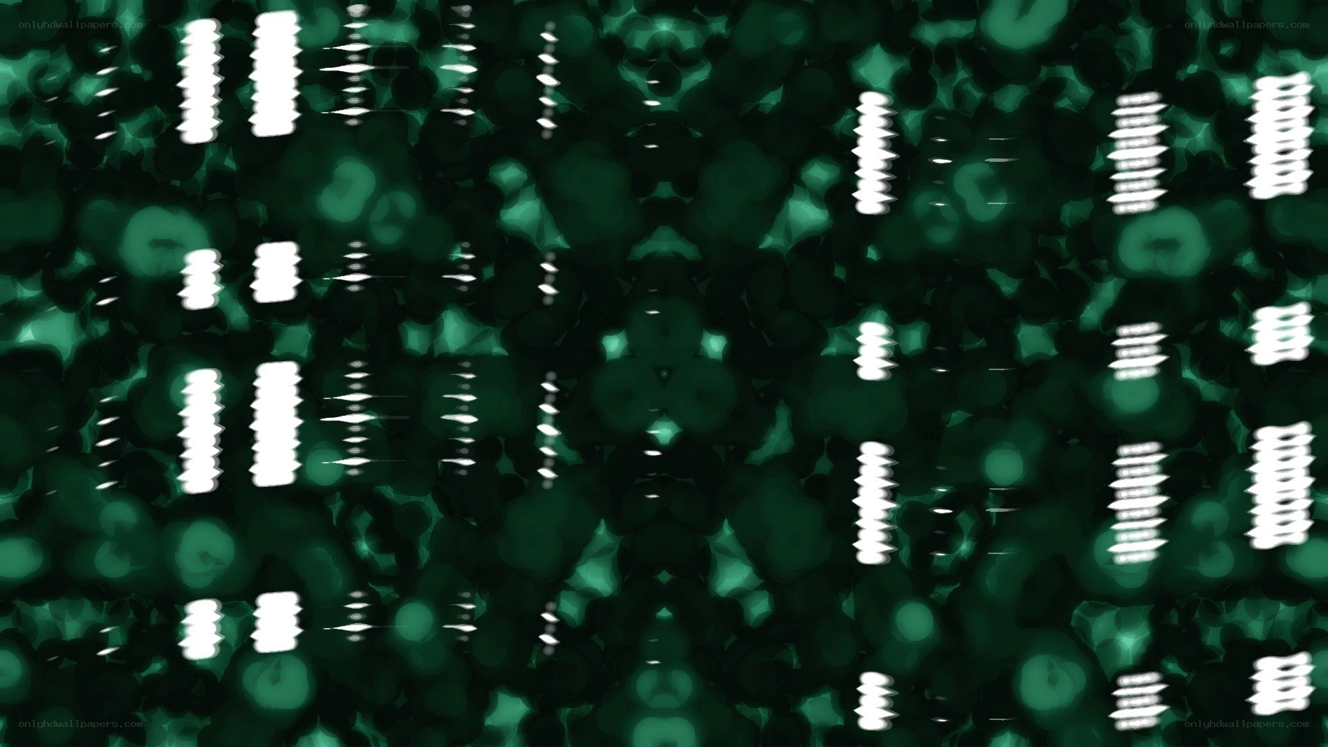 green abstract pattern with white lines