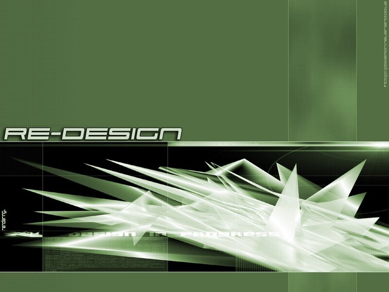 green abstract re-design