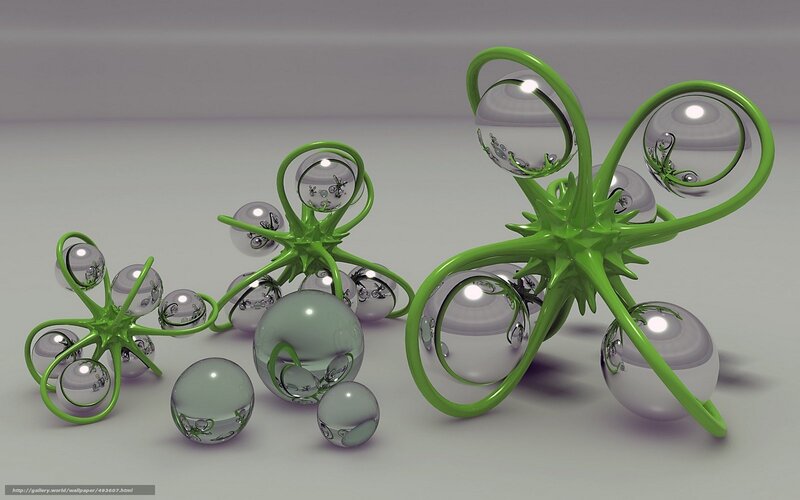 Green Abstract Sculptures — Calm
