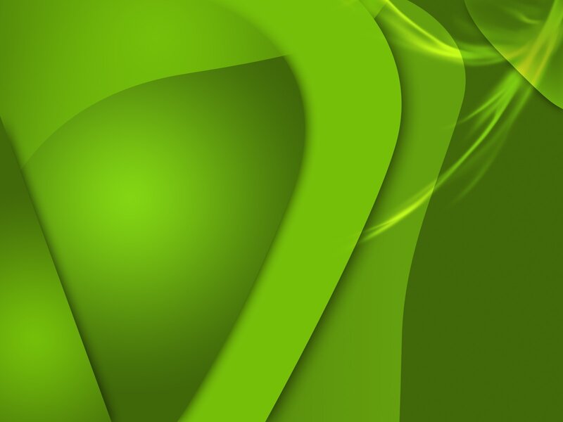 Green Abstract Shapes — Calm, Curved Lines