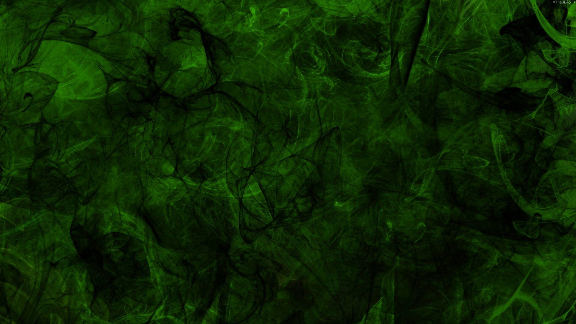 green abstract smoke pattern