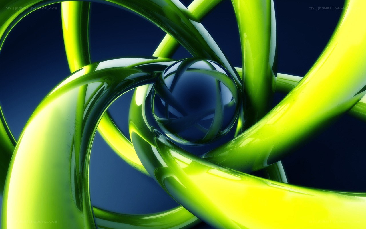 Green abstract swirl design