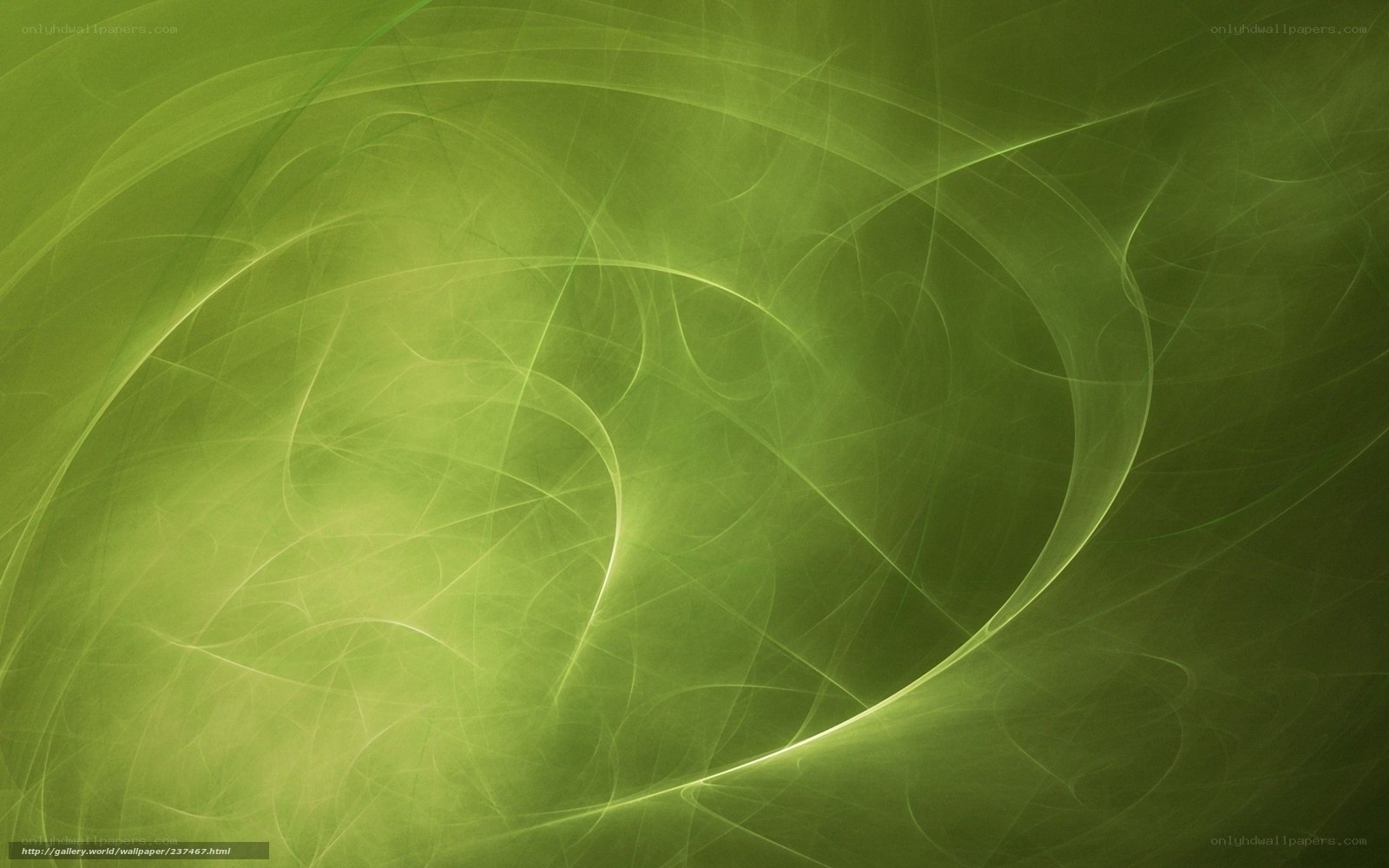 Green abstract swirls
