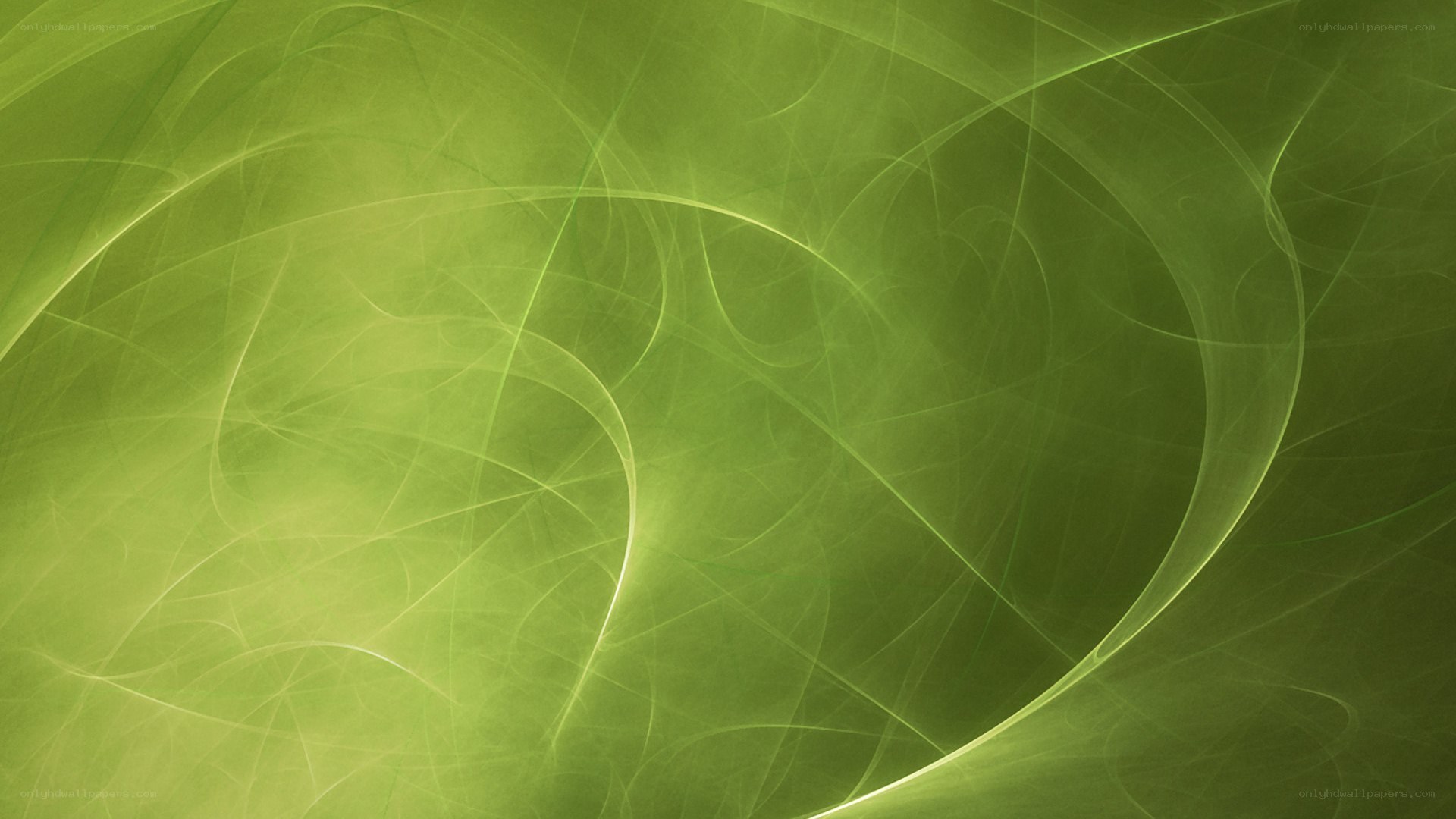 Green abstract swirls